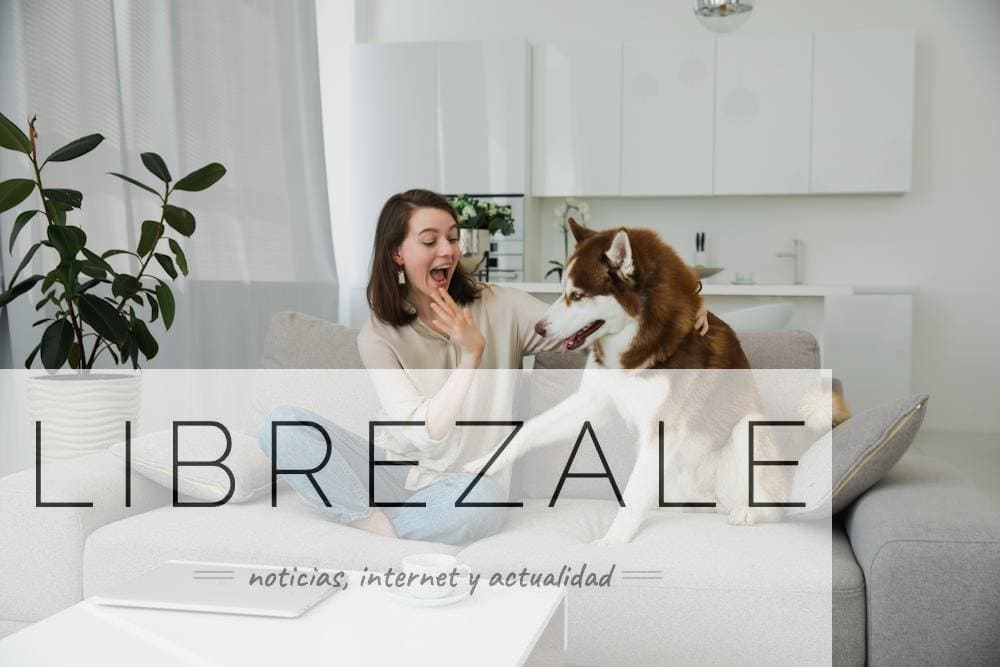 Mujer con su perro