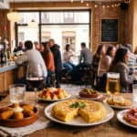 Interior de una taberna en el barrio de Salamanca de Madrid